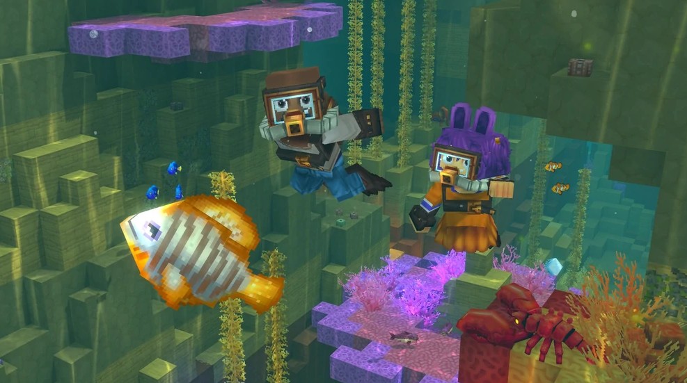 Hytale fish swimming