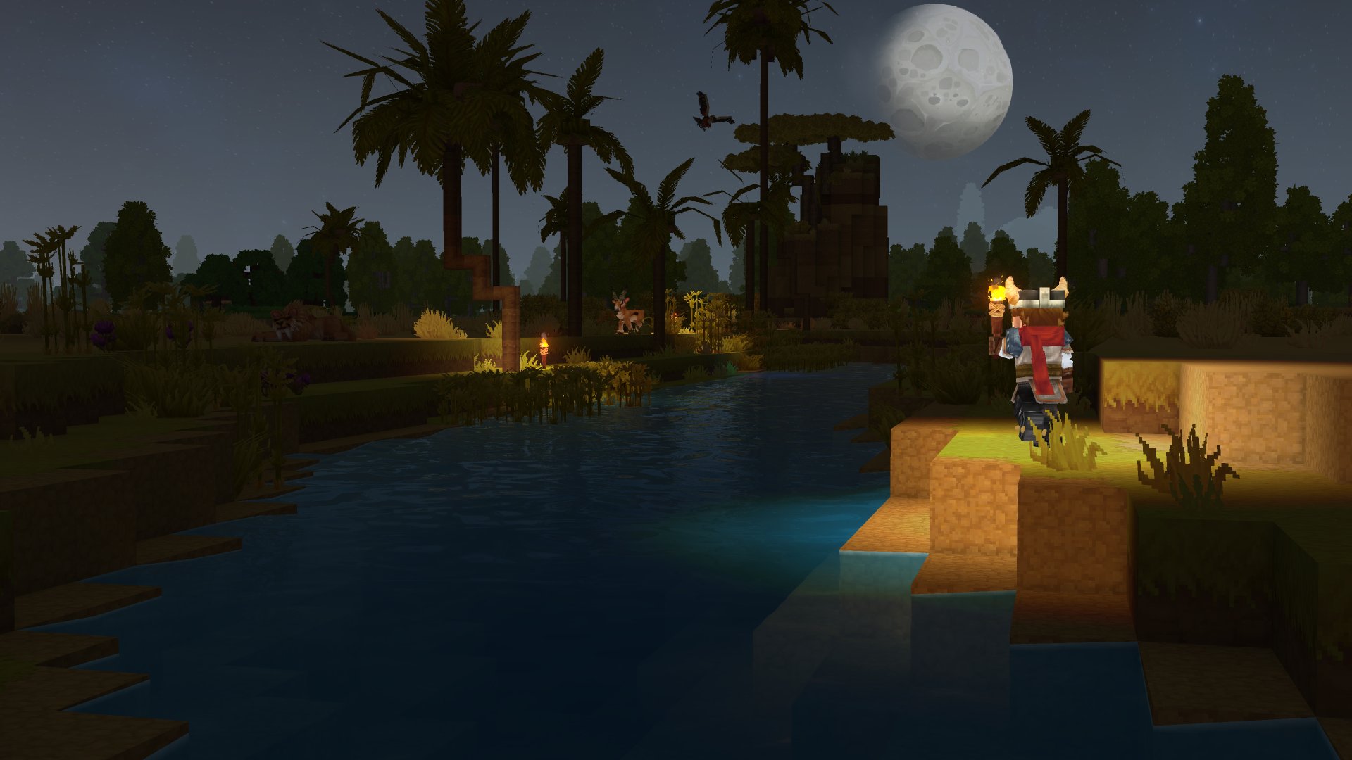 Hytale night time Howling Sands Zone zone 2